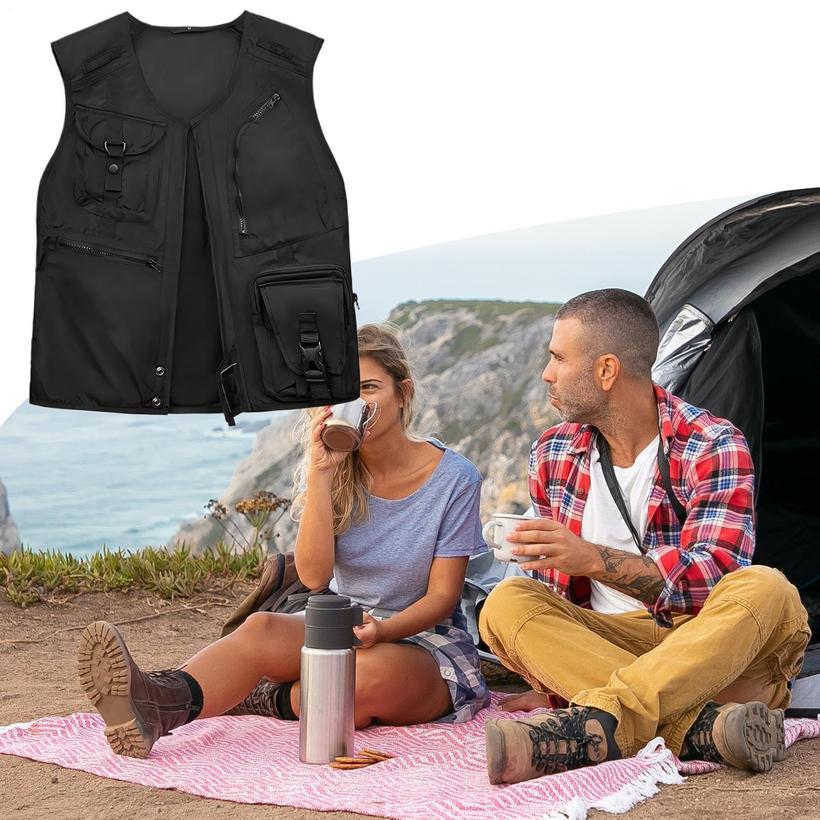 Gilet Moto Equipaggiamento Di Sicurezza Leggero E Resistente All'Usura | Gilet Motociclistico Abbigliamento E Attrezzatura Outdoor Avventura All'Aperto Escursionismo Alpinismo Campeggio