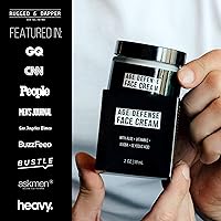 Vista 6 de RUGGED & DAPPER Crema facial Age Defense, crema hidratante facial para defensa de la edad y el daño, limpiador facial diario