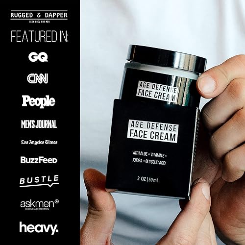 Miniatura 8 de RUGGED & DAPPER Crema facial Age Defense, limpiador facial diario Power Scrub facial, complejo de ojos de defensa de la edad