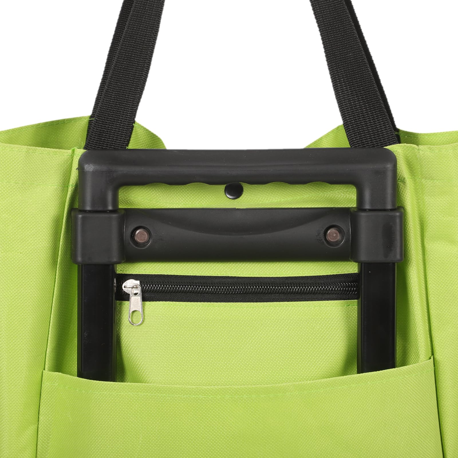 GALPADA Borsa per Spesa con Ruote e Carrello Pieghevole, Tessuto Oxford Resistente e Telaio in Metallo, Facile da Trasportare e Leggera la Spesa e Commissioni