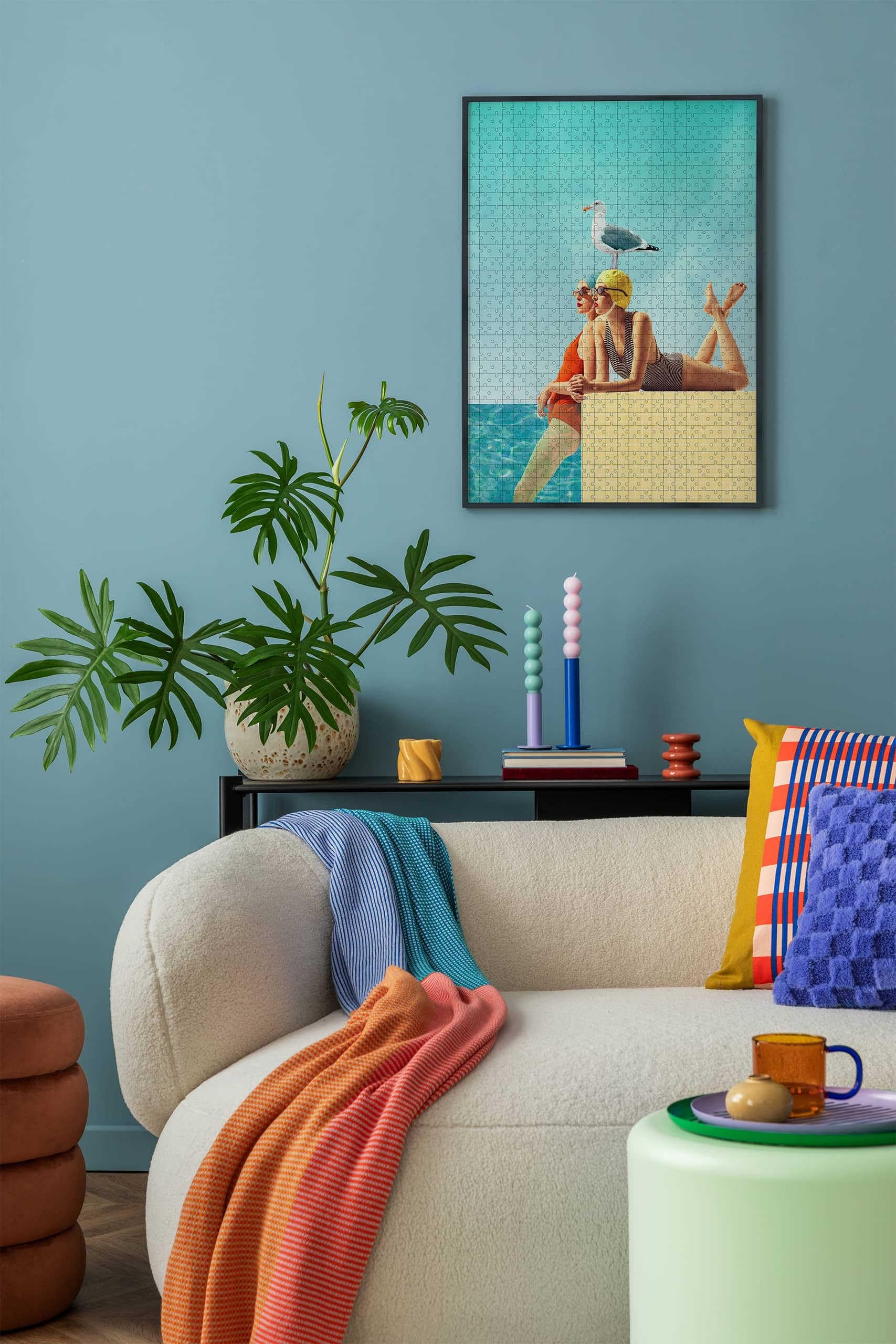 accent by nielsen cornici per puzzle, 50 x 70 cm, alluminio, Estructura Negro Mate, cornice per posterin formato verticale e orizzontale, vetro sintetico, Puzzle