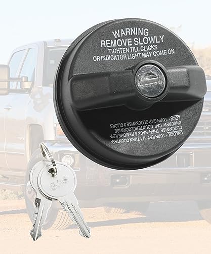 Miniatura 5 de Tapa de gas con bloqueo, cerradura y llave de tapa de gasolina, accesorios de automóvil, repuesto de tapa de combustible con bloqueo, tapa de