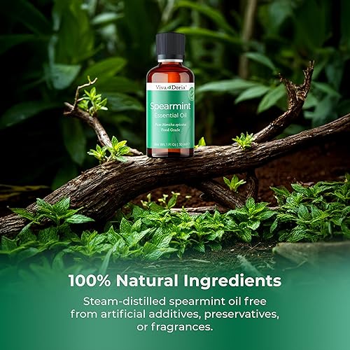 Miniatura 6 de Aceite esencial de menta verde Viva Doria, 100% puro, aceite esencial natural, variedad Mentha Spicata, sin diluir, para aromaterapia Grado