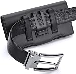 BECPLT for iPhone Air 17 Pro Max 16 Pro Max 15 Pro Max 15 Plus 14 Pro Max 13 Pro Max 11 Pro Max Holster Case Leather Belt Clip Pouch Holster Case for Apple iPhone 12 Pro Max 11 XR 8 Plus 7 Plus -Black