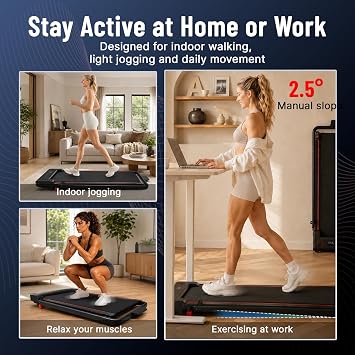 4 in 1 Incline Walking Pad & Vibration Plate Under Desk Treadmill