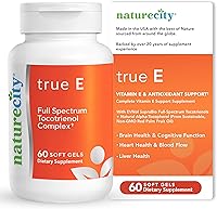 Vista 1 de NatureCity True-E - Suplemento de vitamina E de tocotrienoles de espectro completo y alfa tocoferol natural Tocotrienoles de vitamina E