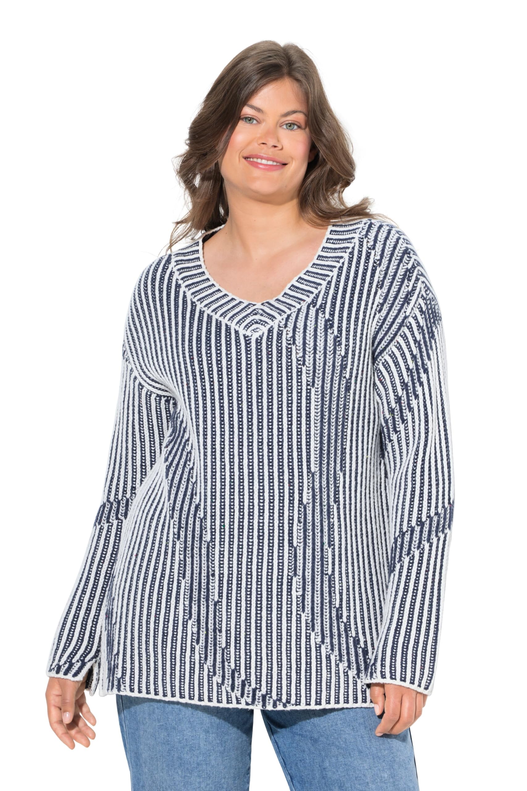 Laurasøn Strickpullover, V-Ausschnitt, Langarm 841510