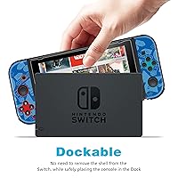 Vista 3 de Oqplog Funda de personajes de juego para Nintendo Switch Cool Kawaii con temática de dibujos animados divertidos divertidos de anime, resistente a