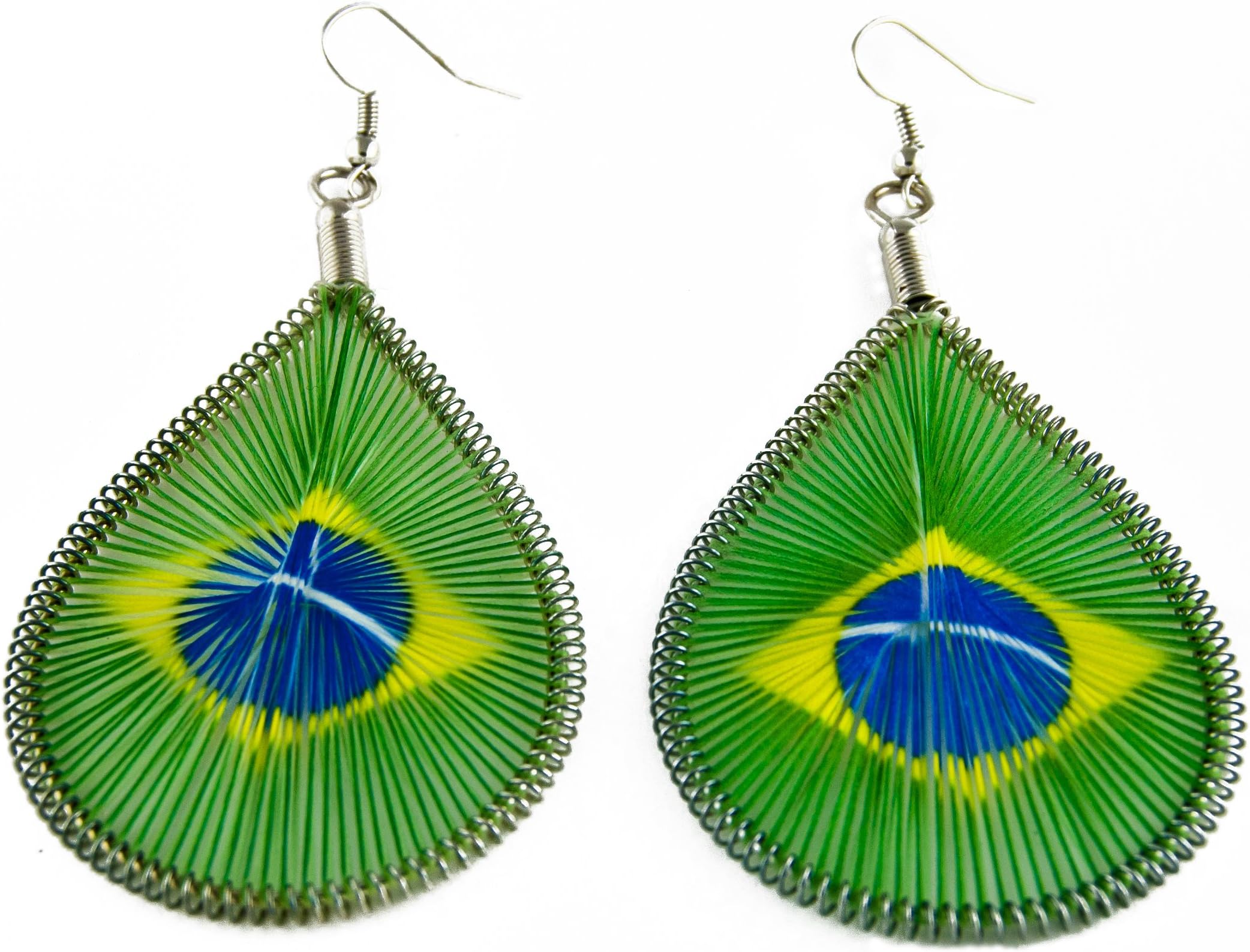 Brazil Flag Earrings