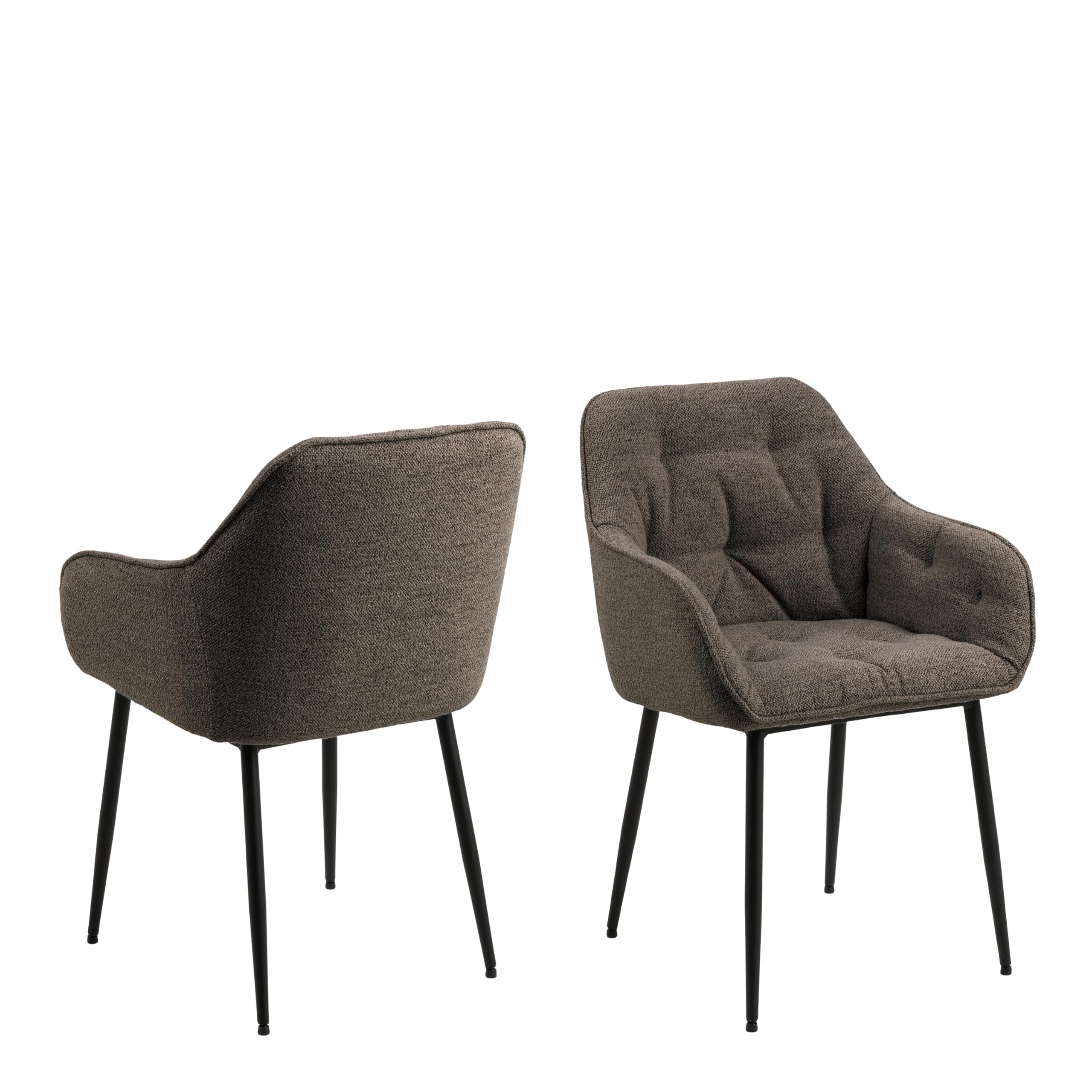 Furniture To Go | Brooke, Taupe, Dining Chair with Armrest