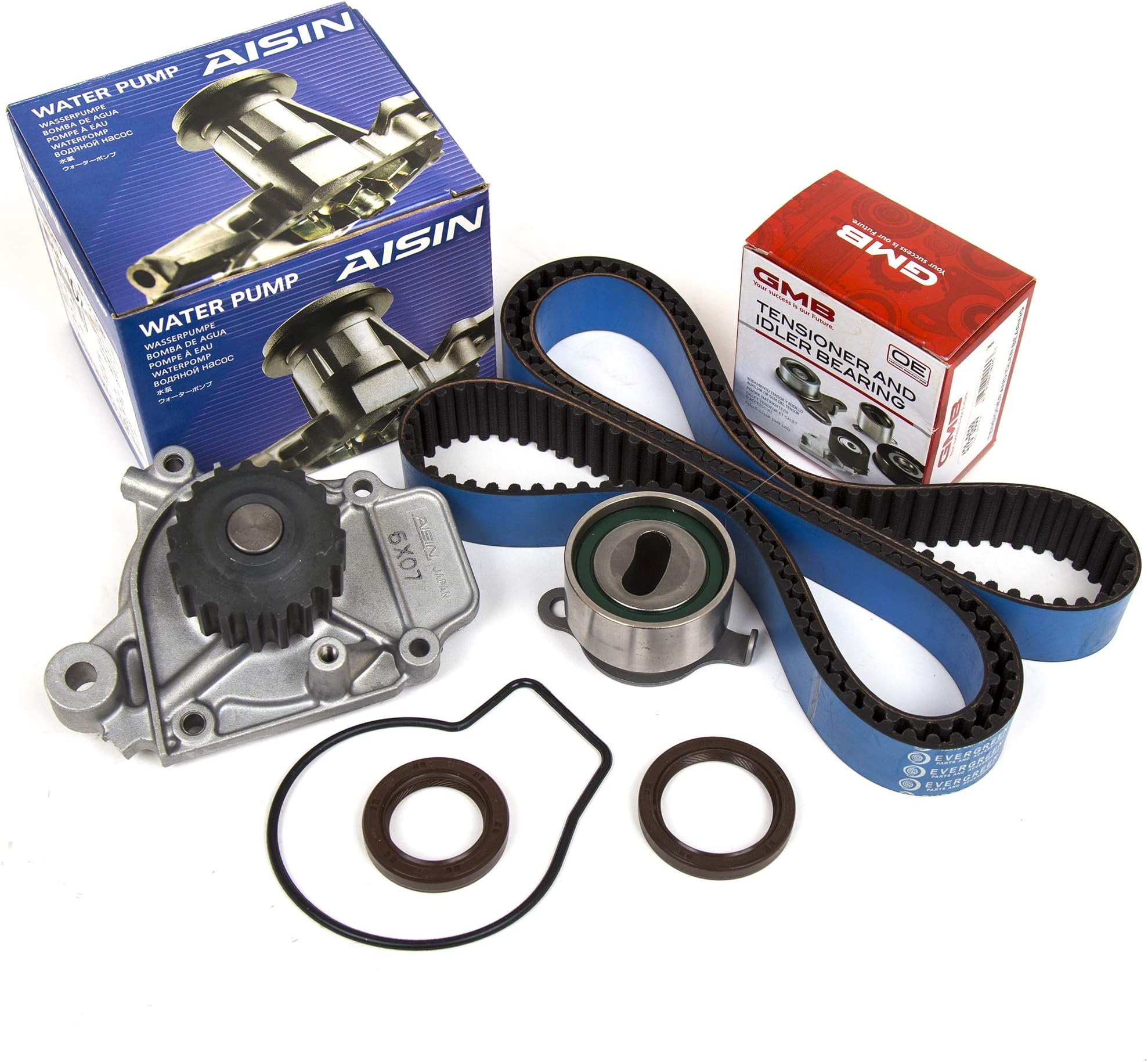 MA-9761233135 Timing Belt Kit AISIN Water Pump Compatible With/For 88-95 Honda CRX Civic Delsol 1.5L SOHC D15B
