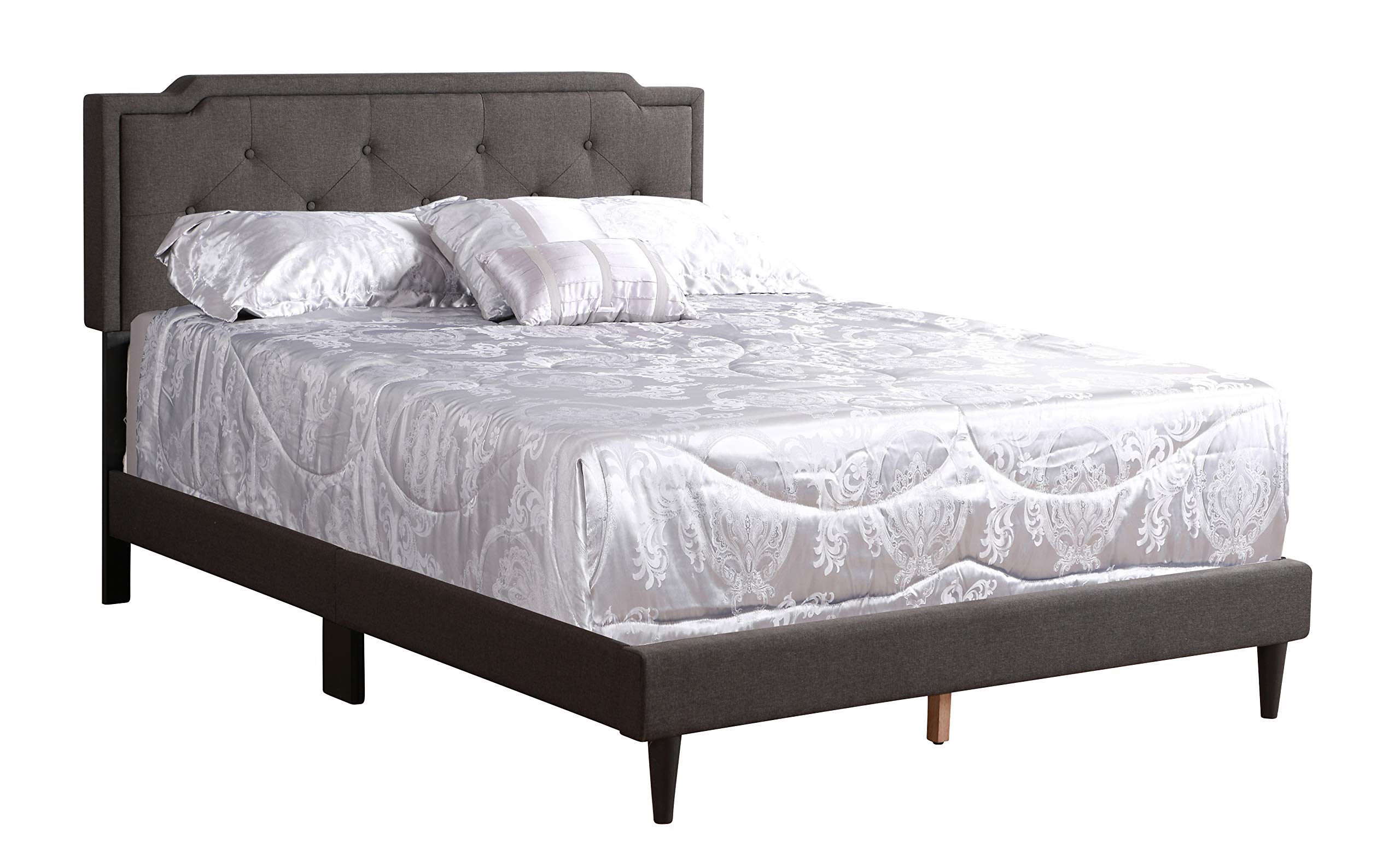 Glory Furniture Deb Upholstered Bed, Queen, Black