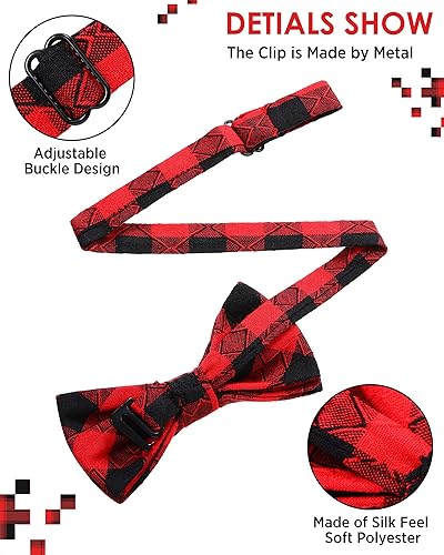 Miniatura 3 de Zhanmai 20 corbatines para niños, preatados, a granel, con banda ajustable para el cuello para niños, boda, fiesta de cumpleaños, Estilo clásico