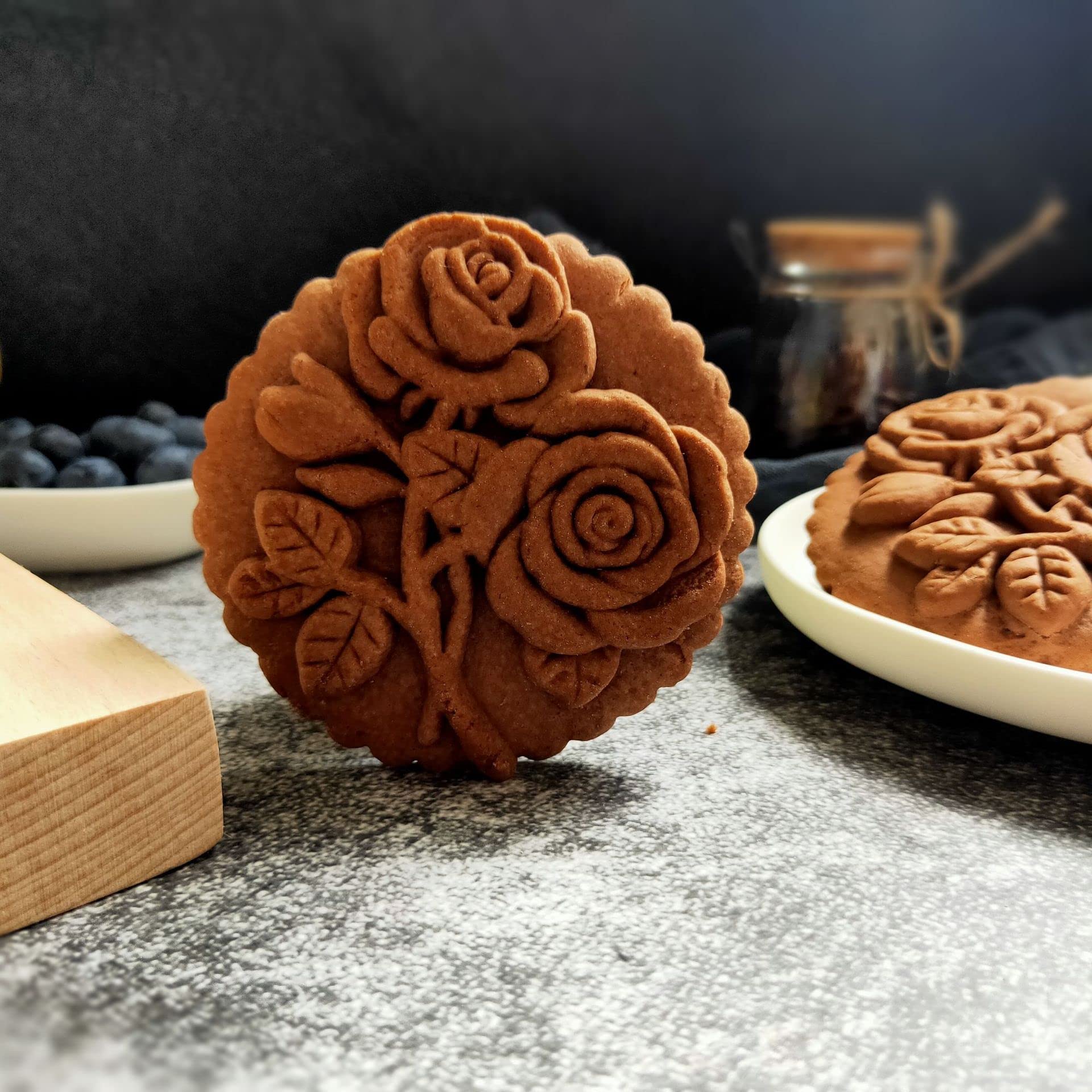 Ausstechformen aus Holz, Lebkuchenform, lustiges Tier, Weihnachtsplätzchen, Backzubehör für Zuhause, Bäckerei (3–5 Stück) (Christmas-B)