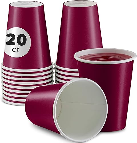 Miniatura 1 de SparkSettings Vasos de papel desechables, 9 onzas, tazas de café de papel negro, tazas desechables de café fuertes y resistentes para fiestas,