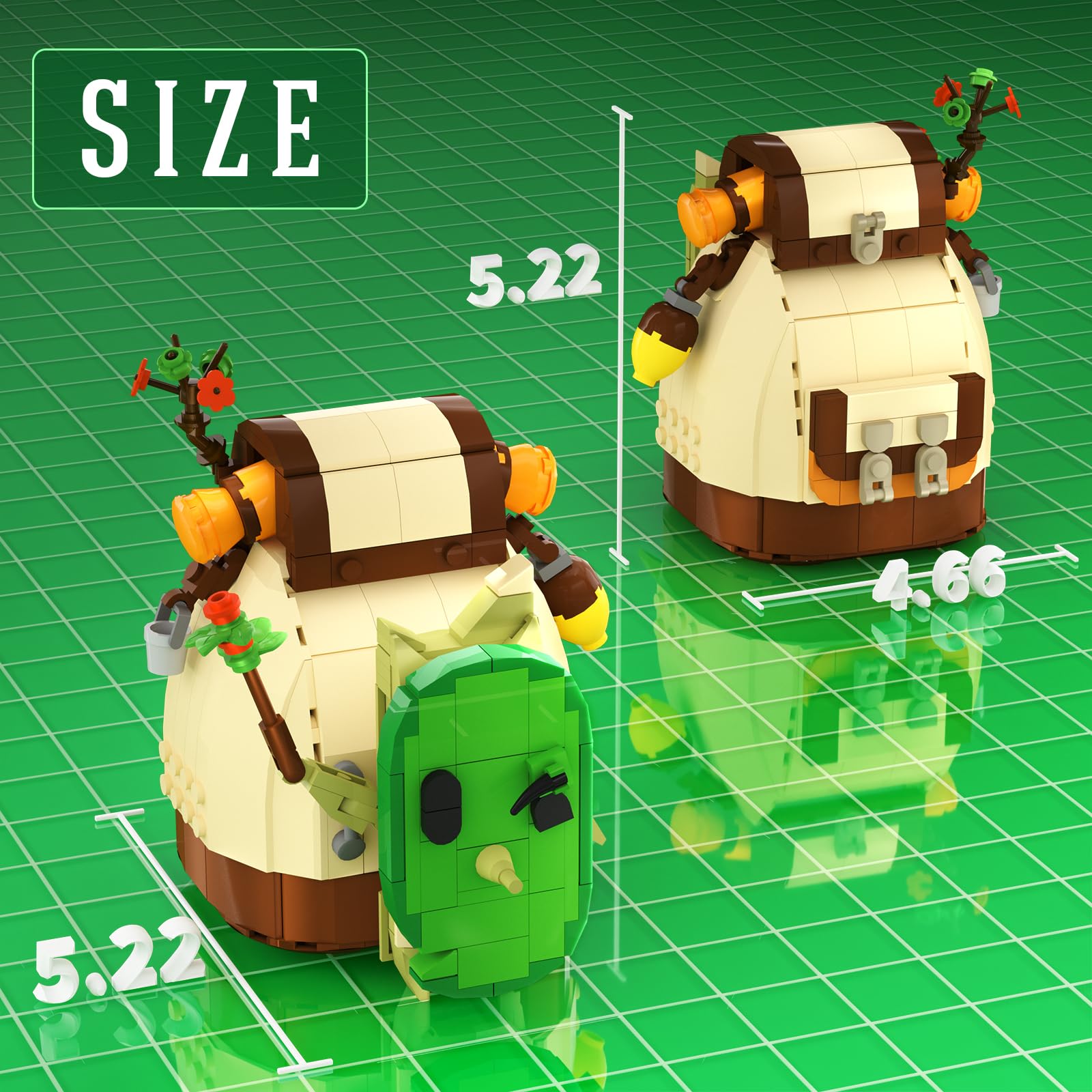 JMBUILDTOVS TOTK Koroks Figure Yahaha Building Kits with 3 Masks