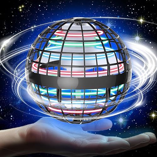 Juguetes de bola de orbe volador de galaxia Bola de globo cósmico mejorada 2023 para niños, adultos, niños y niñas, bola voladora giratoria de 360