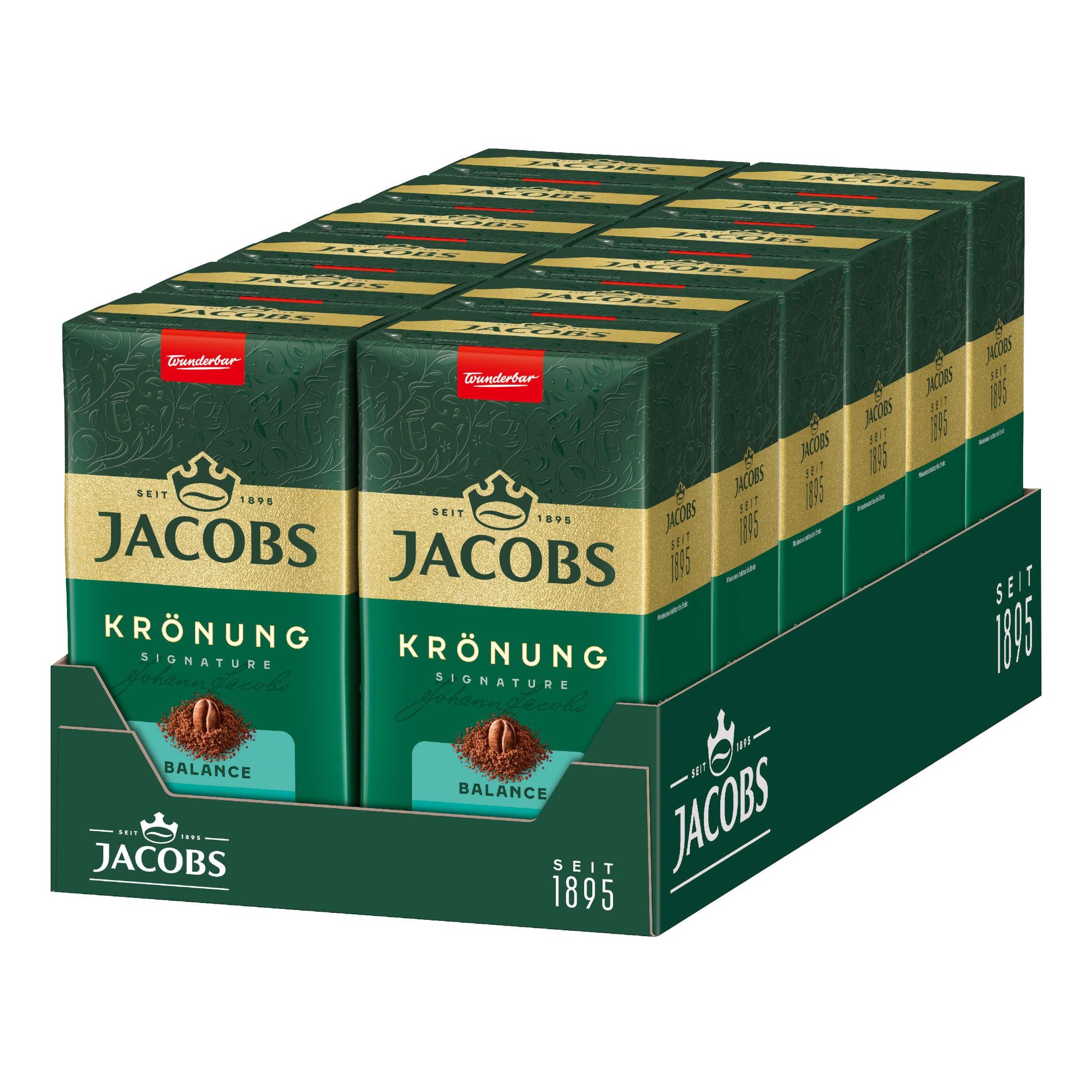 Jacobs Krönung Balance, 12er Pack Filterkaffee (12 x 500 g)