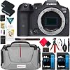 Canon EOS R7 Mirrorless APS-C Interchangeable Lens Camera | Official Canon USA Partner Model | Body 5137C002 Bundle with Deco Gear Photography Bag  2x Battery  2x 64GB Memory Cards  Accessories Kit