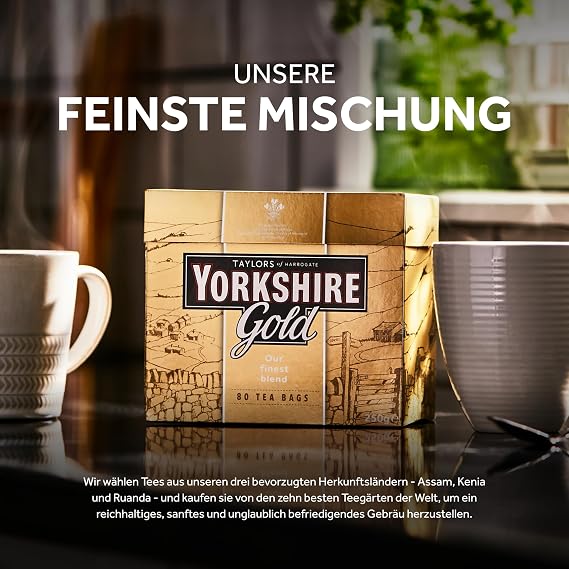 Yorkshire Tea, Gold, Black Tea Bags, 160ct (Pack of 1)