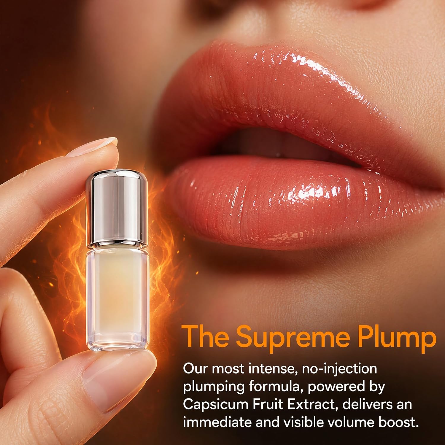 Korean Spicy Lip Plumper, Clear, 4g/0.17oz lip volumizer plumper | Suitable for Experienced Users, Extreme Formula, Hydrating & Volumizing, Non-Sticky, High-Shine Finish
