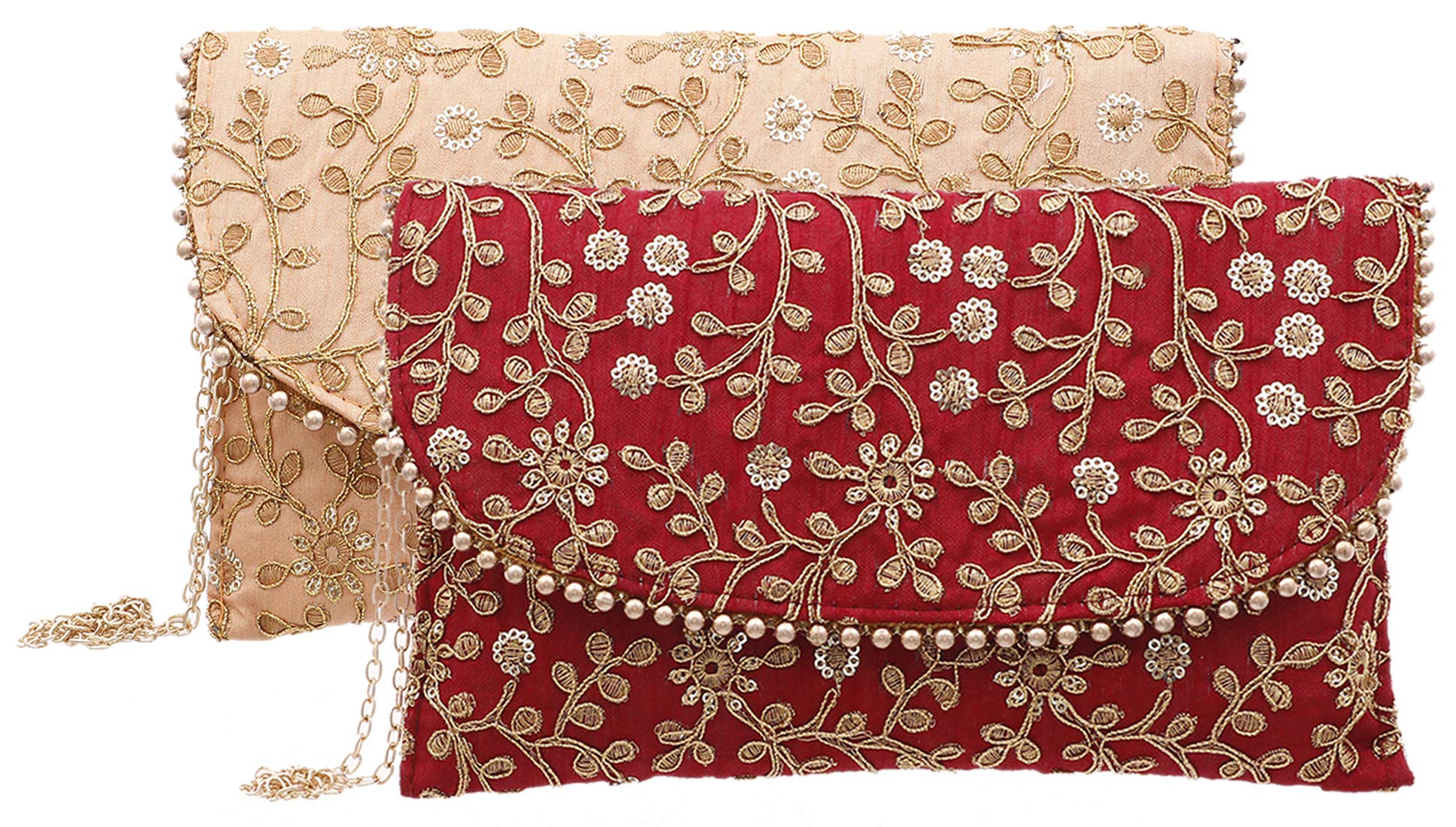 See full amazon price history chart for Kuber Industries Handcrafted Embroidered Clutch Bag Purse Handbag for Bridal, Casual, Party, Wedding (Maroon and Peach) - CTKTC034524-2 Pieces Kuber Industries Handcrafted Embroidered Clutch Bag Purse Handbag for Bridal, Casual, Party, Wedding (Maroon and Peach) - CTKTC034524-2 Pieces (B082VFV736) Amazon Price History, Amazon Price Tracker