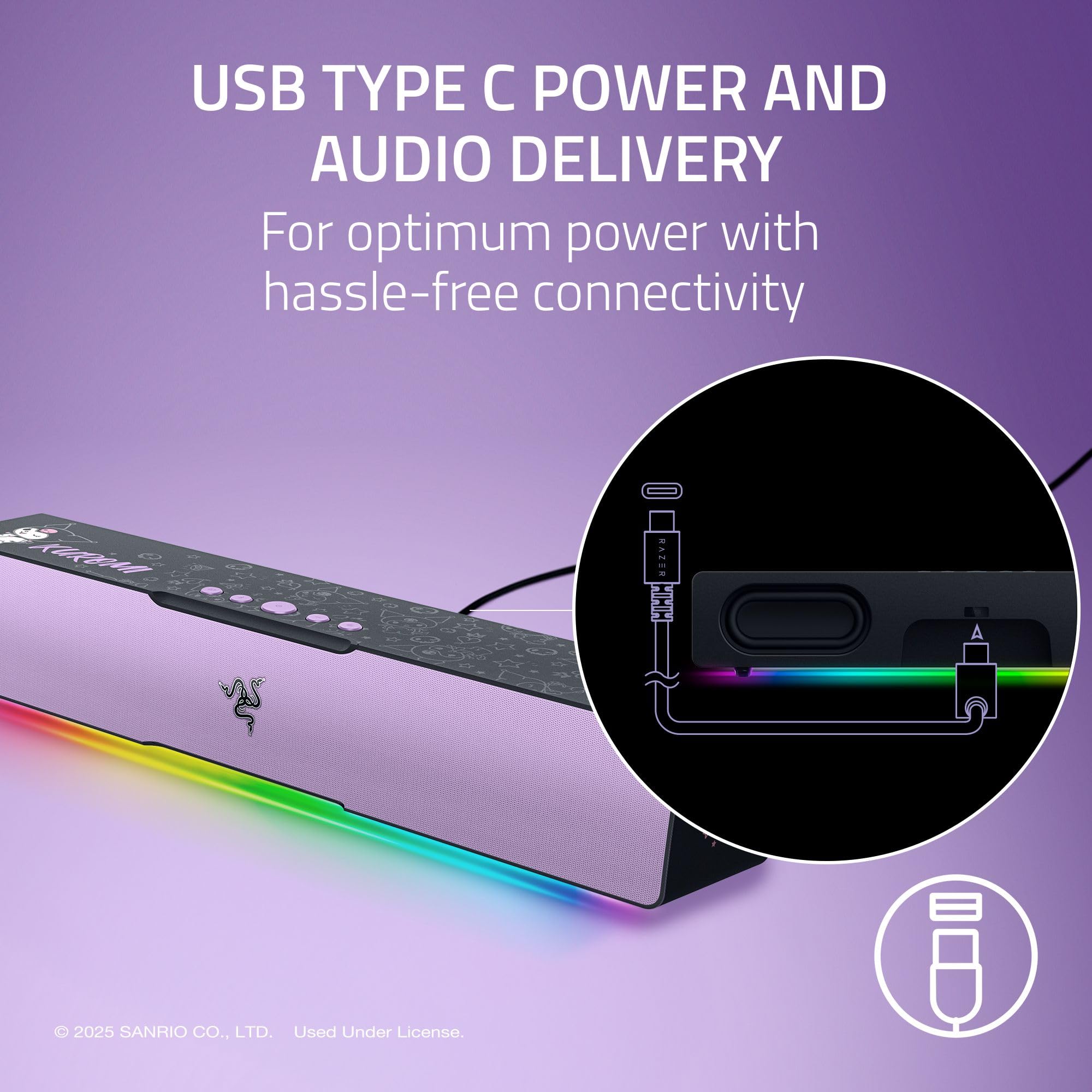 Razer Leviathan V2 X – Edição Kuromi | Amazon.com.br