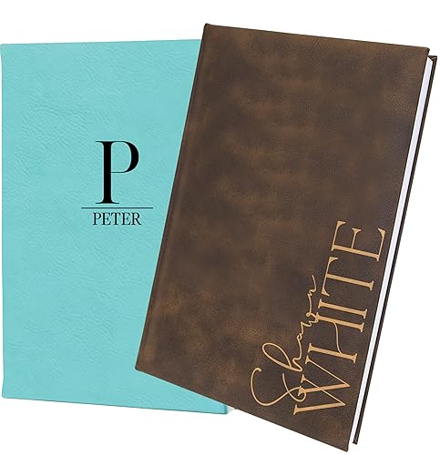 Miniatura 5 de Custom Personalized Journal. Laser Engraved. 9 Designs. 8 Colors. Professional Business Gifts. Coworker Gift. Graduation Gift. Teacher Gift. Gift