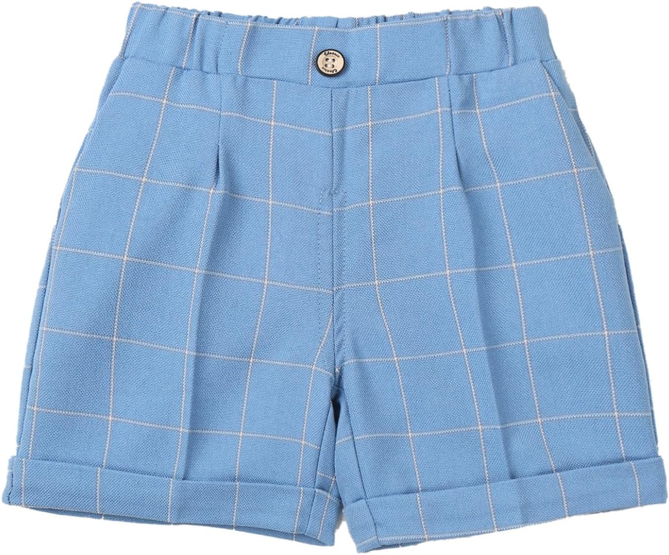 Toddler Boys Chino Shorts Pull on School Uniform Shorts Suit Pants