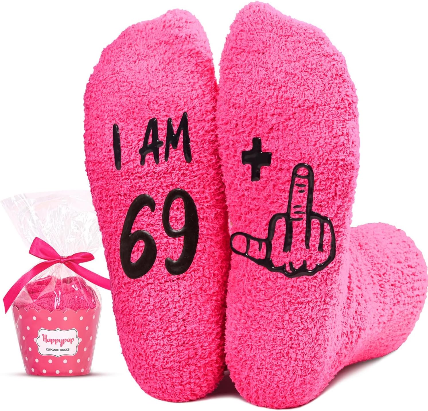 HAPPYPOP 70TH Birthday Gifts for Women - 61 62 63 64 65 66 67 68 69 70 Birthday Socks