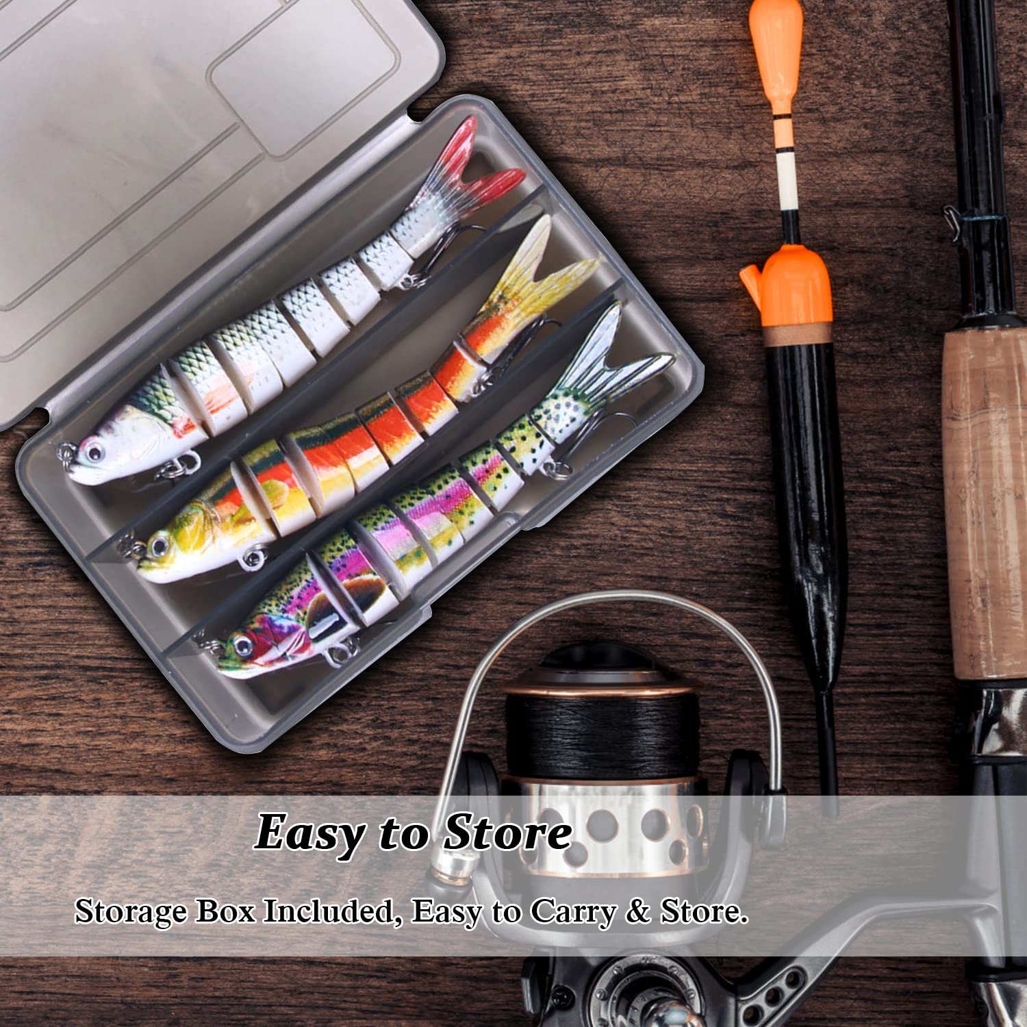 TROUT Realistic Fry Multi Jointed Fishing Lure / Swimbait Bait 50mm / 2g