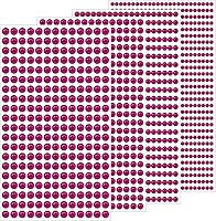 Vista 21 de 1799 piezas de pegatinas de gemas - Gemas de imitación autoadhesivas para manualidades - Con temática del Día de San Valentín, pegatinas redondas