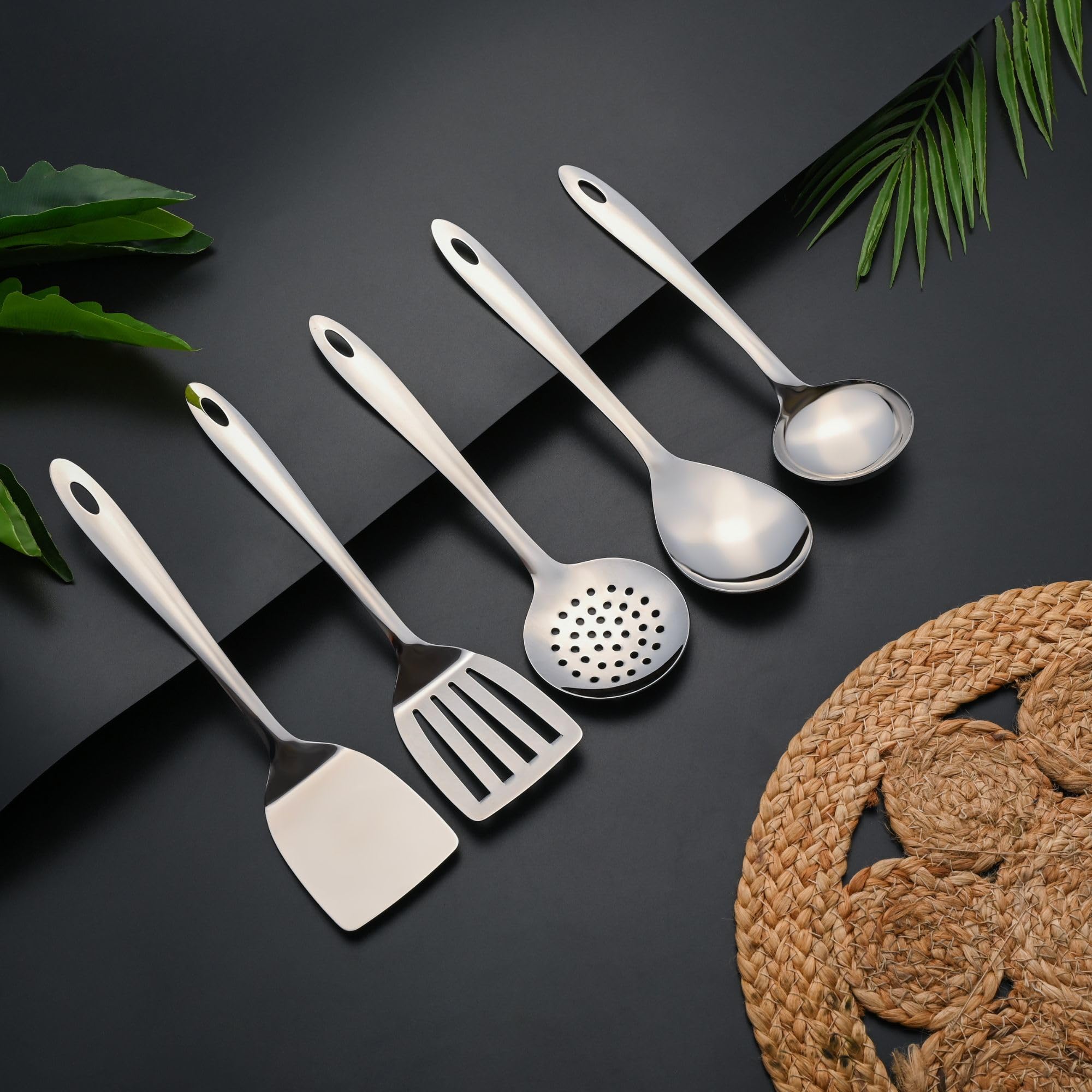 Montavo Stainless Steel Serving Utensil Set - 3 Piece -15
