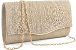 Formal Clutch Purses for Women Evening, Cocktail Clutch Bags Sparkling Shoulder Envelope Party Handbags