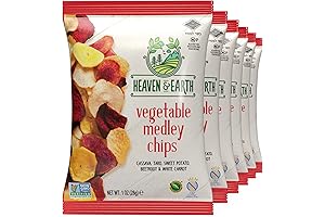 Heaven & Earth Veggie Chips, Root Vegetable Medley Chips | Non GMO, Kosher Veggie Snacks