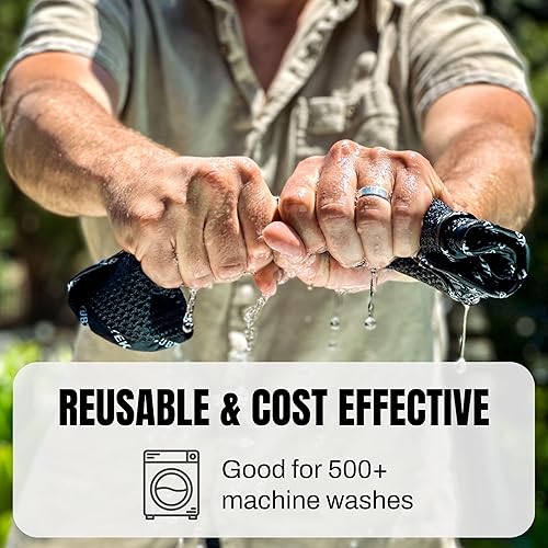 Miniatura 6 de Toallas limpiadoras de superficie de microfibra para bañera de hidromasaje (paquete de 3)  Limpiador de cubierta de bañera de hidromasaje y