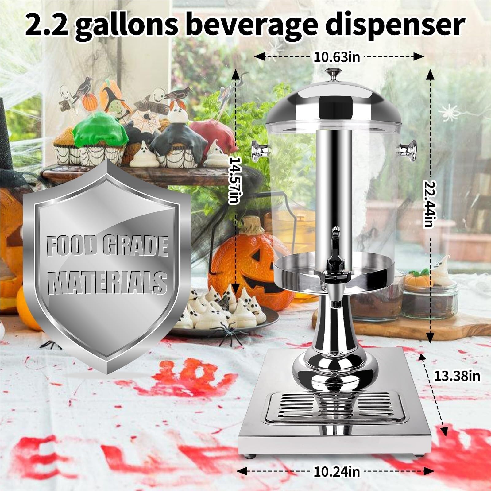 Distributore di Bevande, Bibite Distributori Di Bevande For Feste Distributore Fredde Con Vaschette Raccogli-gocce Botte per Vino