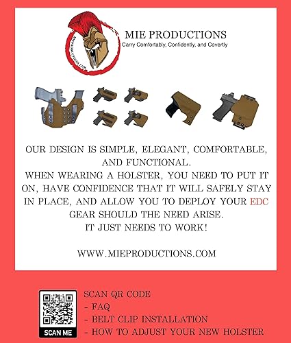 Miniatura 5 de MIE Productions Funda DIP CANZYN CAN  Dentro y fuera de la cintura  Fabricado en los Estados Unidos por veteranos