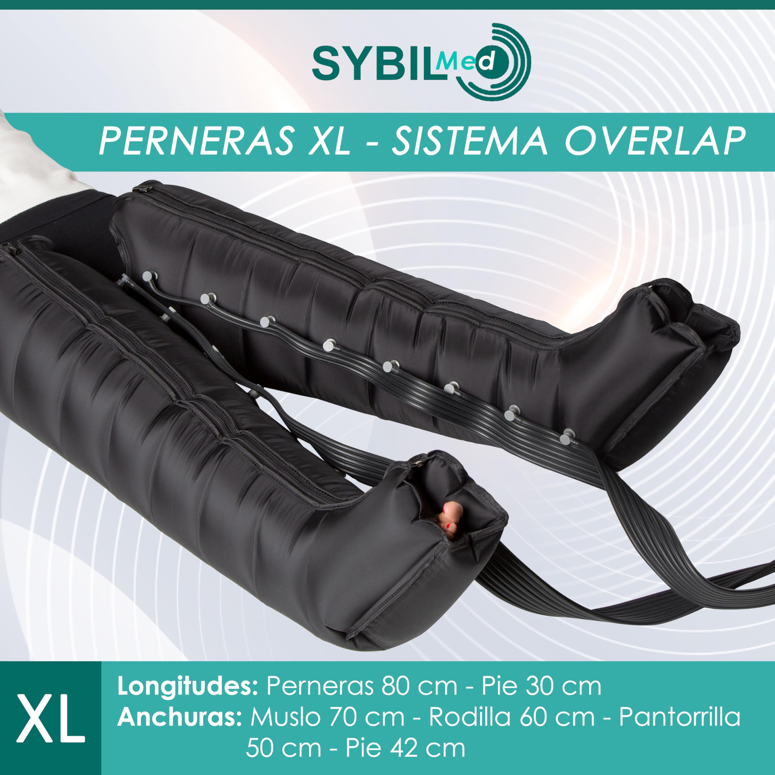 Presoterapia Digital para Casa ELITE 8 – Masajeador Eléctrico para Recuperación Deportiva, 8 Cámaras de Aire, XL Botas, Recuperación y Bienestar