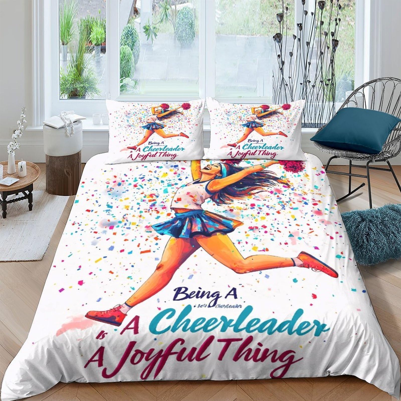 Housse de couette 260x220cm danseuse pour chambre adulte moderne