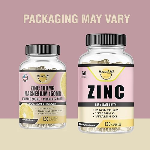 Miniatura 2 de Zinc, Zinc 100 mg, Glicinato de Magnesio 150 mg, Vitamina D3 5000 UI, Vitamina C 500 mg por porción, Apoyo inmunológico, refuerzo inmunológico,