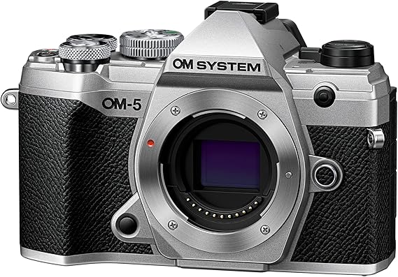 om system om 5 silver micro four thirds system camera outdoor camera weather sealed design 5 axis image stabilization 50mp handheld high res shot