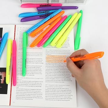 cloudriver Highlighters Bulk Pack Of 120, Assorted Color Highlighter, Chisel Tip, Quick Drying Ink, Highlighters Suitable For Home, School, Office And Shop