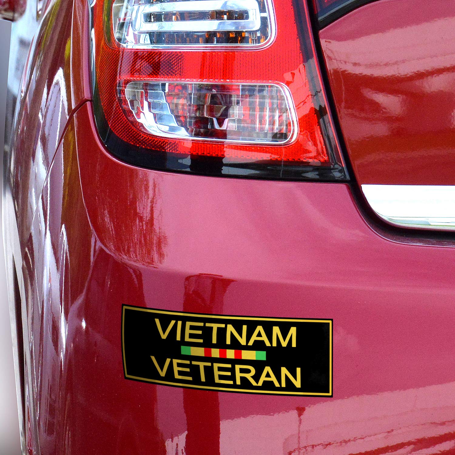 9x3 Vietnam Veteran Sticker 3-Pack Vietnam Veteran Bumper Sticker Vietnam Vet Sticker 100% Waterproof Durable Quality Vietnam Stickers Vietnam Veteran Decals