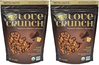 Love Crunch Organic Double Chocolate Chunk Granola, 11.5 oz (Pack of 2), Non-GMO, Fair Trade, by Nature's Path