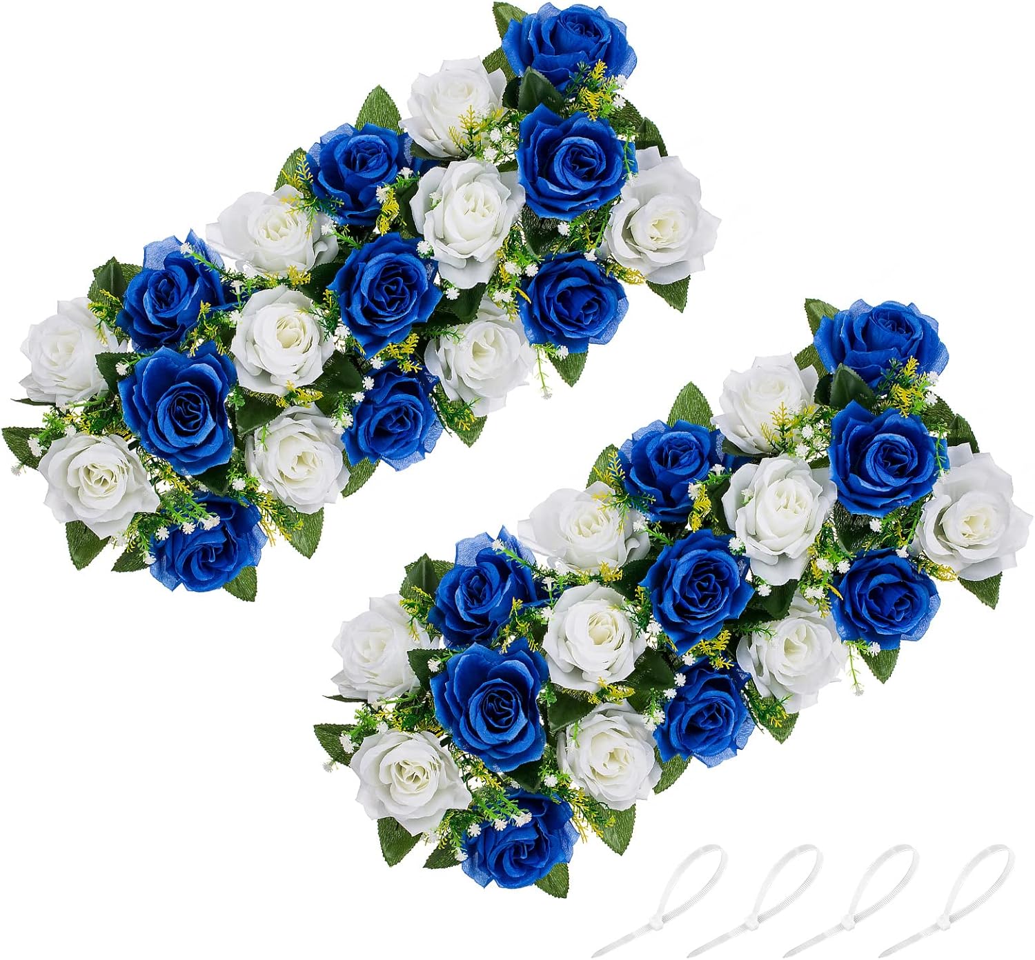 NUPTIO Artificial Flower Centerpieces for Tables 2 Pcs