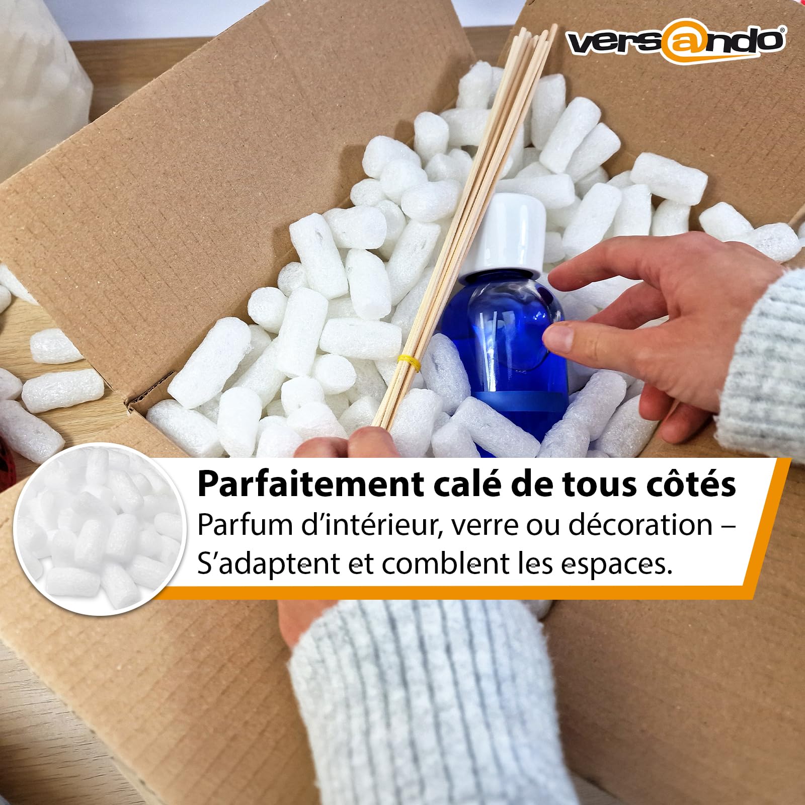 versando 200l chips d'emballage et chips de calage - maïs biodégradable