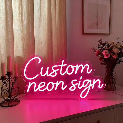 Vista 9 de Letrero de neón personalizado para decoración de pared, letrero de luz de neón grande personalizable para dormitorio, decoración del hogar, boda