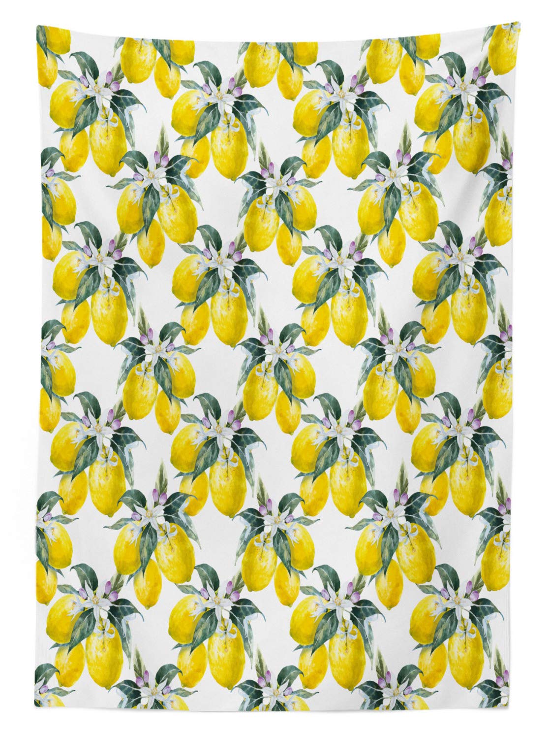 ABAKUHAUS Colorato Tovaglia, Pastello Estate Funky, Rettangolare per Sala da Pranzo e Cucina, 140 cm x 200 cm, Multicolore