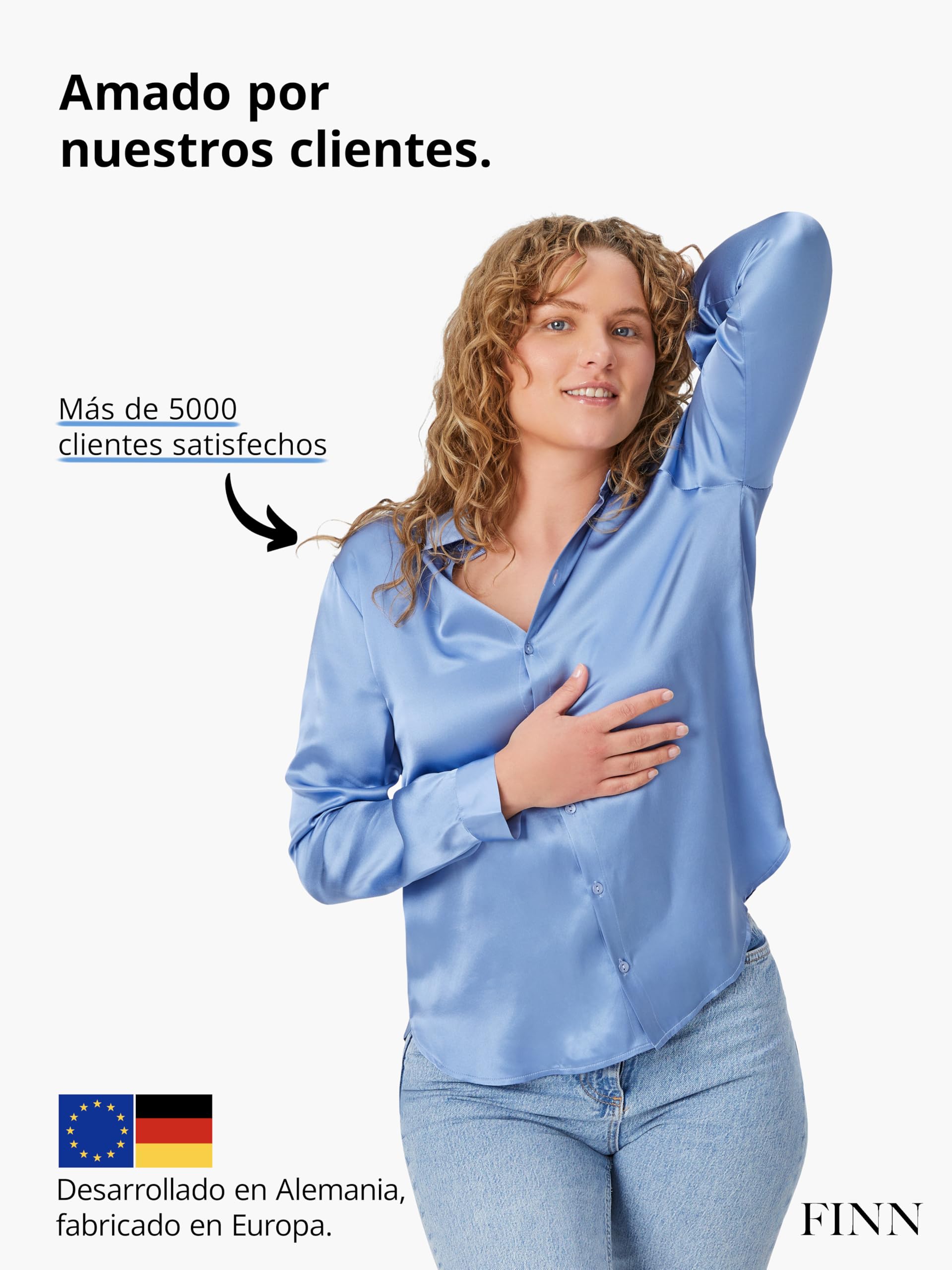 FINN Camiseta Anti-Sudor Mujer con Almohadillas Integradas